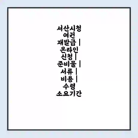 서산시청 여권 재발급 | 온라인 신청 | 준비물 | 서류 | 비용 | 수령 소요기간